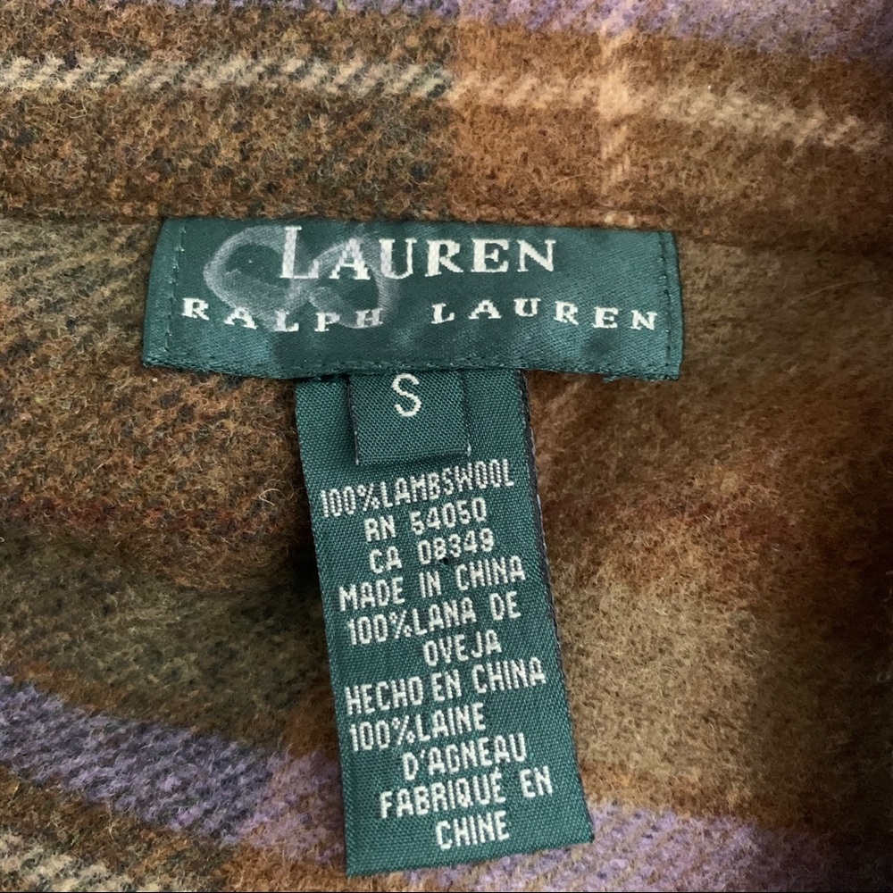 SOLD Vintage L.L Bean Wool Plaid Zip Shirt Jacket - Picture 9 of 9